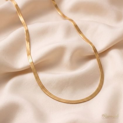 Blade Chain Necklace — Liquid Gold Ribbon
