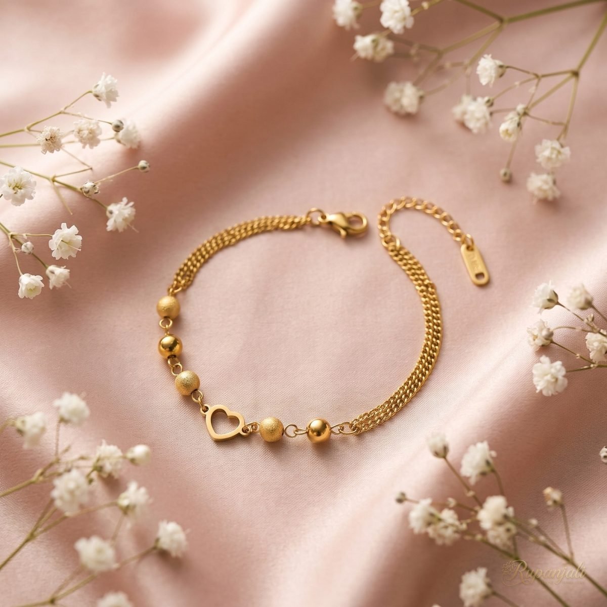 Hollow Heart Bracelet — Stardust Beads 3