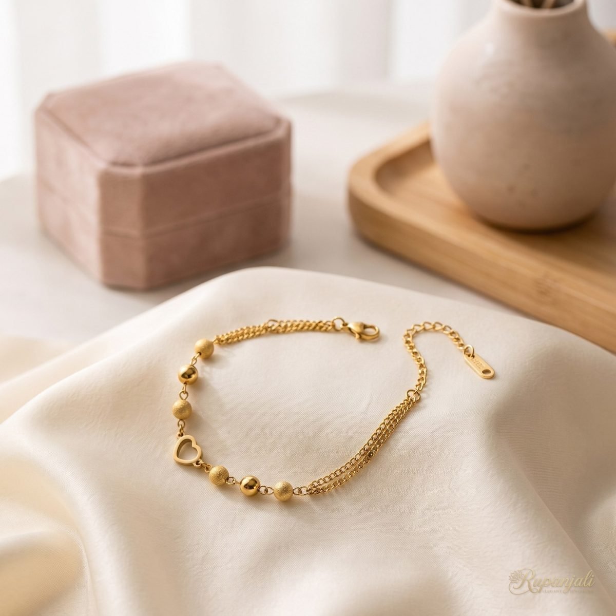 Hollow Heart Bracelet — Stardust Beads 2