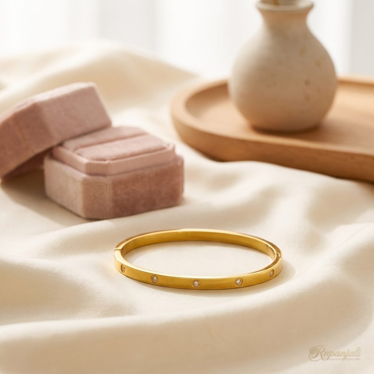 Flush Zircon Bangle — Slim Classic 2