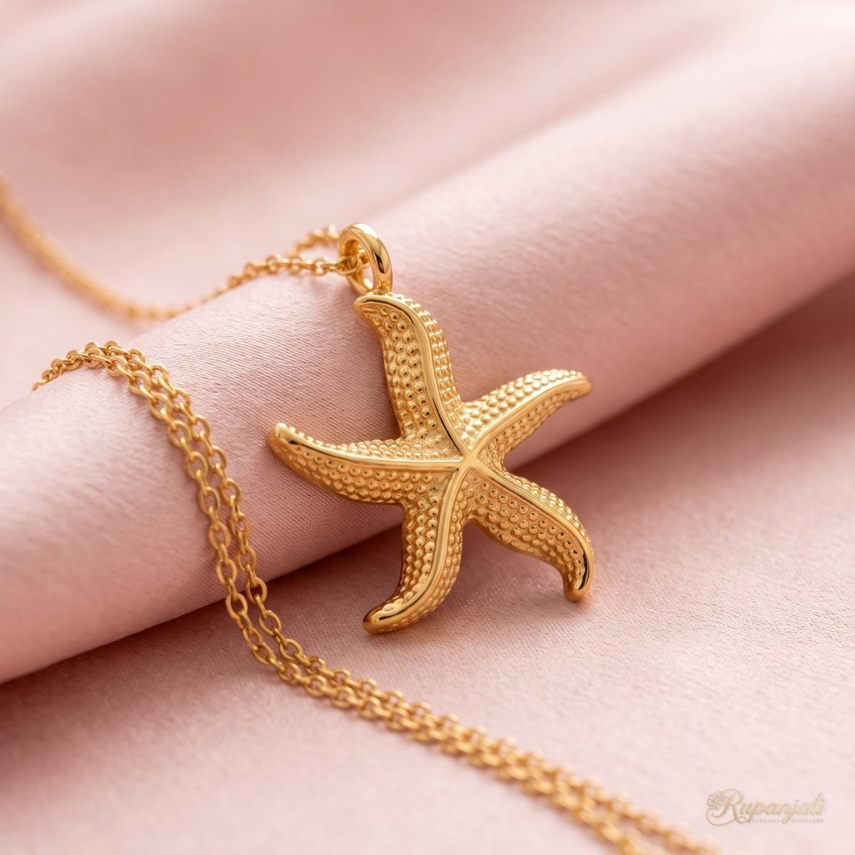 Gold Starfish Pendant Necklace for Women — Sea Star Charm 4