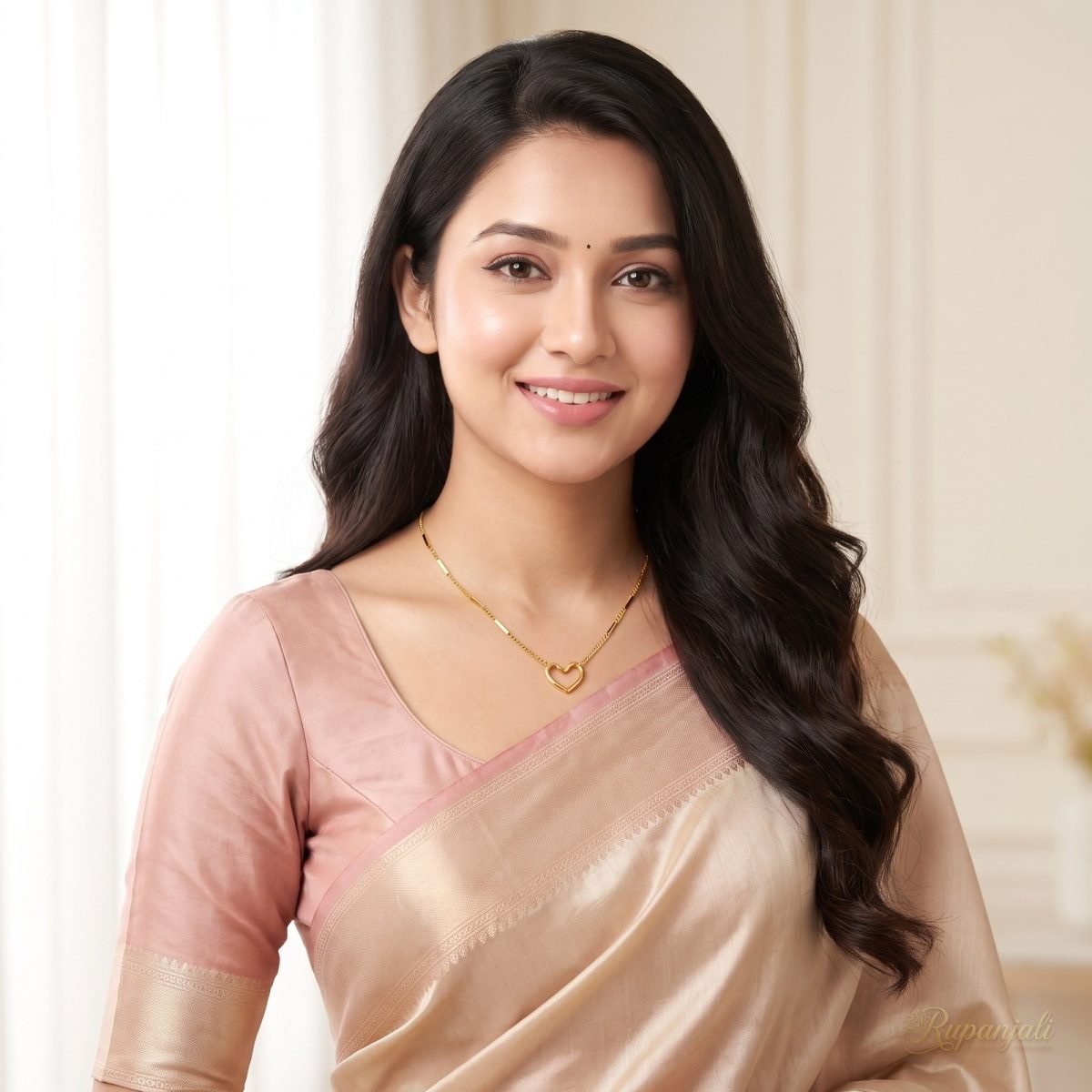 Gold Hollow Heart Necklace for Women — Dainty Clavicle Chain 6